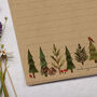 A5 Kraft Letter Writing Paper With Woodland Animals, thumbnail 2 of 4