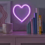 Pink Neon Heart Light, thumbnail 1 of 3