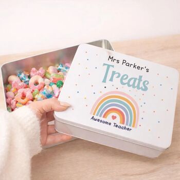 Personalised Teacher Treat Tin, 2 of 3