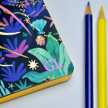 Personalised Monogram Jellyfish A5 Journal Notebook, 2 of 8