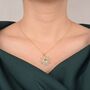 18ct Gold Plated Distant Sun Pendant Necklace, thumbnail 2 of 5