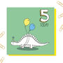 Dinosaur Age Card: Ages One To 10, thumbnail 5 of 10