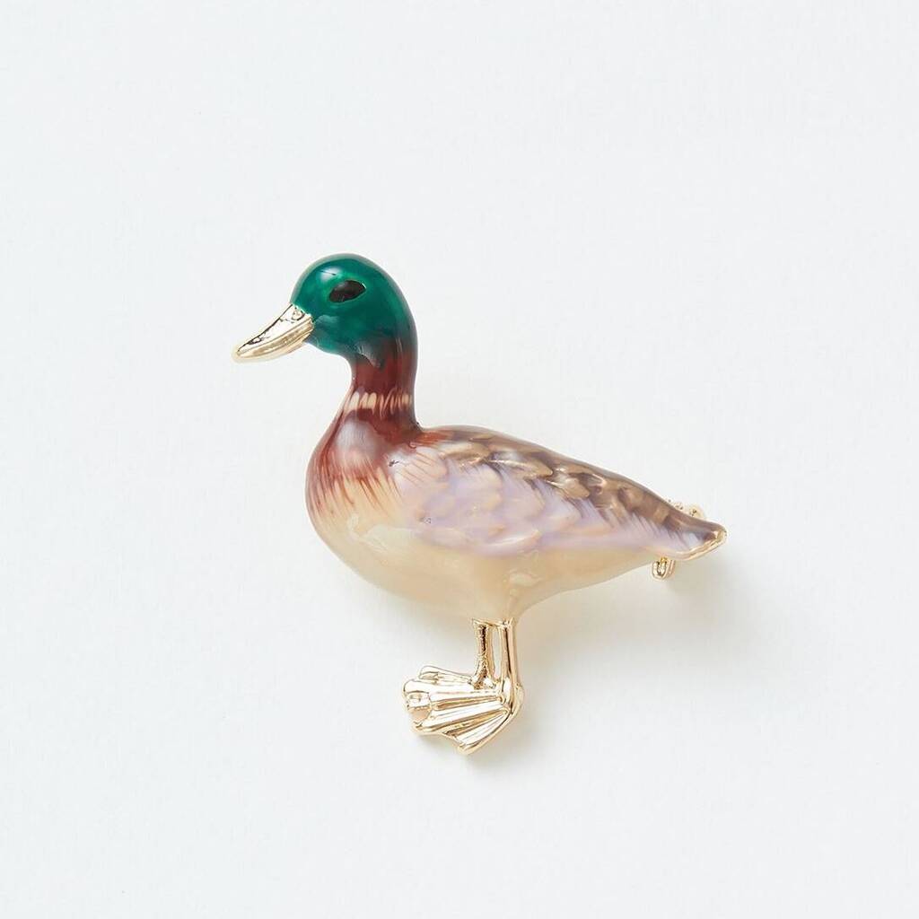 Enamel Duck Brooch By Fable England | notonthehighstreet.com