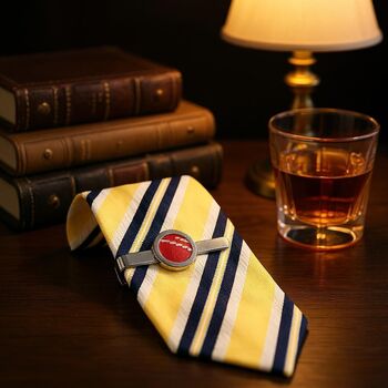 Personalised Cricket Ball Tie Slide/Bar, 6 of 8