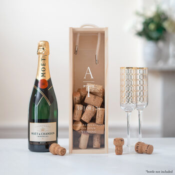 Personalised Initials Cork Collector Bottle Box, 4 of 5