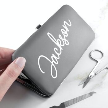 Personalised Monogram Manicure Set, 4 of 7