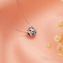 December Birthstone Necklace Silver Birthday Pendant, thumbnail 3 of 5