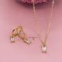 Earrings And Necklace Gift Set Christmas Gift For Her, thumbnail 3 of 5