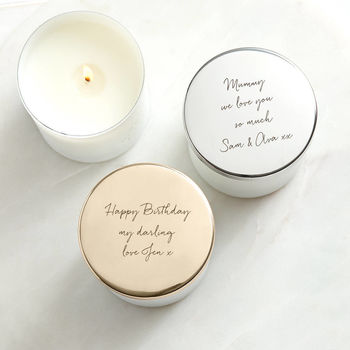 Glow Through Personalised Message Candle, 3 of 5