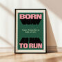 Born To Run Music Print, thumbnail 2 of 8