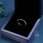 Sapphire Blue Delicate Cz Bezel Ring, thumbnail 2 of 12