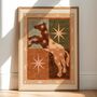 ‘Celestial Horse One’, Colourful Western Art Print Rodeo Cowgirl Cowboy Poster, thumbnail 1 of 3