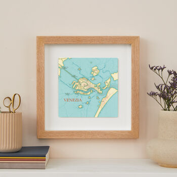 Personalised Venice Map Print Wall Art, 3 of 5