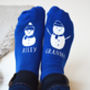 Personalised Snowman And Me Socks, thumbnail 1 of 4