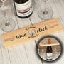 Wine Or Prosecco O'clock Butler And Glasses Holder, thumbnail 1 of 5