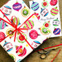 Vintage Bauble Illustrated Wrapping Paper, thumbnail 1 of 3