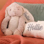 Personalised Rabbit And Matching Blanket Soft Toy, thumbnail 5 of 12