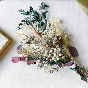 Preserved Flower Bouquet With Ruscus, 7 of 8