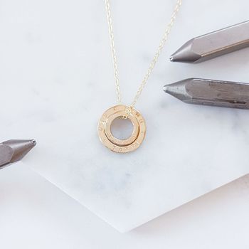 Gold Family Circles Necklace, 4 of 6