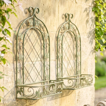 Set Of Two Spello Ornate Wall Planters, 2 of 2
