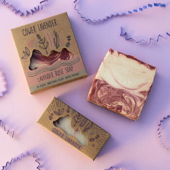 Handmade Vegan Lavender Rose Soap, 3 of 3