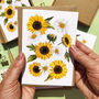 Sunflower Note Cards And Envelopes, thumbnail 3 of 5