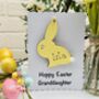 Personalised Easter Bunny Card Granddaughter Grandson, thumbnail 2 of 7
