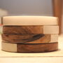 Wood And Marble Drink Coasters Set Four, thumbnail 5 of 5
