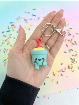 Articulated Bucket And Spade Clicker Fidget Keychain, 3 of 5