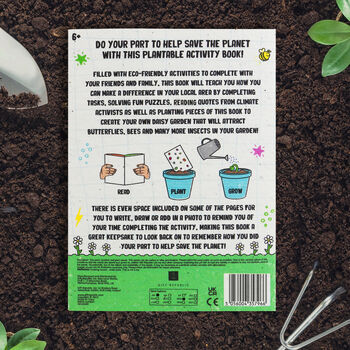 Save The Planet Plantable Activity Book For Children, 2 of 3