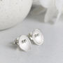 Small Silver Seed Stud Earrings, thumbnail 1 of 4