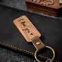 Personalised Wooden And Leather Keyring – Custom Gift, thumbnail 2 of 6