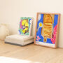 Sourdough Bread And Butter Table Scene Art Print Watercolour Pastel Poster, thumbnail 6 of 7