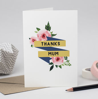 Personalised Floral Thank You Card, 4 of 4