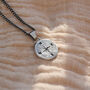 Men's Personalised Compass Disc Necklace, thumbnail 1 of 10