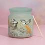 G Decor Crane Fresh Cotton Frosted Glass Big Jar Candle, thumbnail 3 of 5