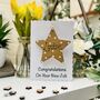Personalised New Job Congratuations Gold Star Card, thumbnail 3 of 4