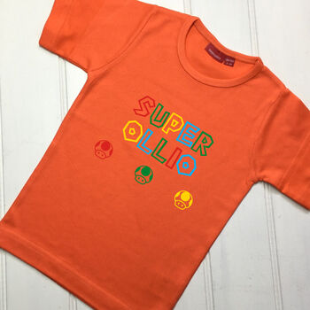 Personalised Super Gamer Child's T Shirt, 4 of 9