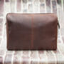 Luxury Large Leather Wash Bag, thumbnail 7 of 8