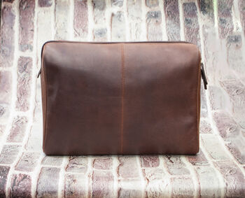 Luxury Large Leather Wash Bag, 7 of 8