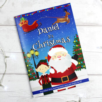Personalised Boys 'It's Christmas' Story Book – Stocking Filler, 4 of 8