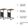 Set Of Two C Shaped End Side Table With Fabric Bag, thumbnail 8 of 10