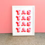 Yas Positive Typography Print, thumbnail 2 of 3