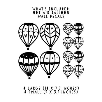 Hot Air Balloon Wall Decals, 4 of 4