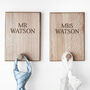 Personalised Couple's Wooden Peg Hook Set, thumbnail 1 of 12