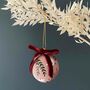 Hand Painted Festive Bauble Decoration, thumbnail 2 of 7