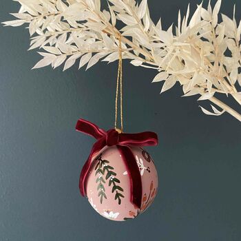 Hand Painted Festive Bauble Decoration, 2 of 7