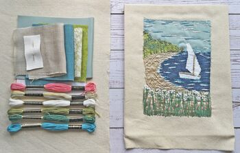 Coastal Scene Slow Stitch Kit, 4 of 7