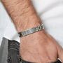 Personalised Mens Engraved Script Bracelet, thumbnail 2 of 8
