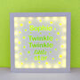 Personalised Twinkle Twinkle Little Star Box Light, thumbnail 4 of 12